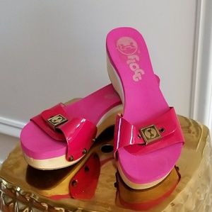 Flogg Mules in Hot Pink